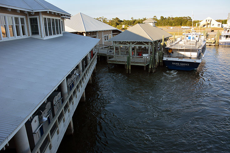 The ferry terminal in Southport, NC