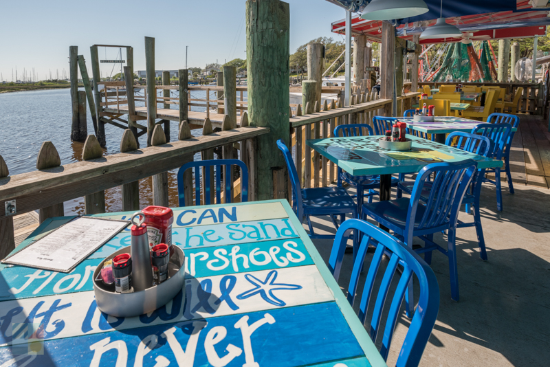 A waterfront restaurant in Southport NC