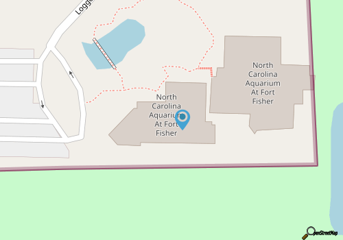 NC Aquarium at Fort Fisher map location