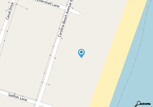 Boho Beach Condo in the heart of Carolina Beach on beach access w/ water views! map location