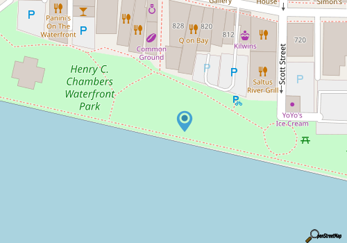 Henry C. Chambers Waterfront Park, Beaufort SC map location