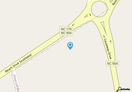 Ocean Isle Beach House, Sleeps 11, bike or golfcart distance to the beach map location