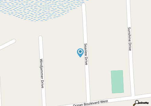 4BR, 2BA Holden Beach retreat located on the 2nd row map location