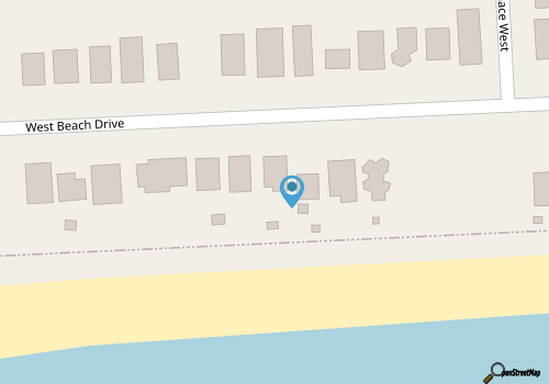 Brigantine: Oceanfront House in West Beach map location