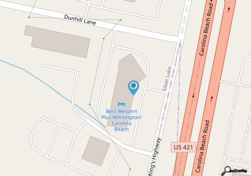 Best Western Plus Wilmington/Carolina Beach map location