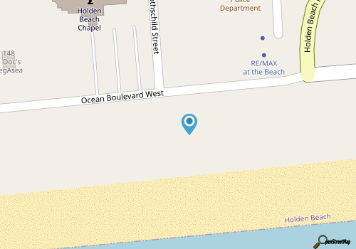 Coastal Vacation Resorts - Holden Beach map location