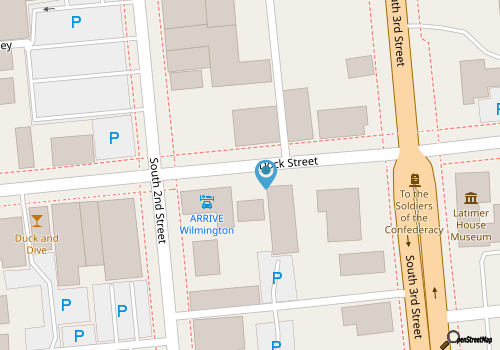 Waterfront Sunset Views in Port City Wilmington NC -King Bed & Balcony map location