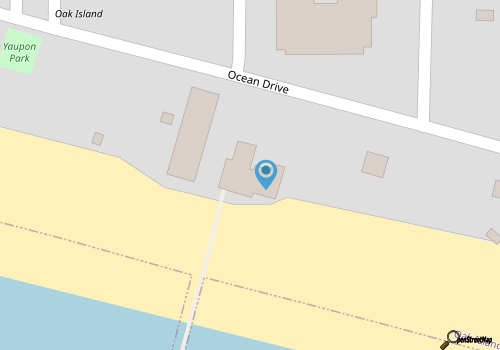 Oak Island Pier map location