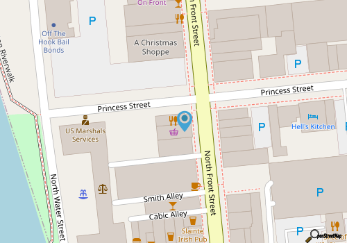 Bourbon Street map location