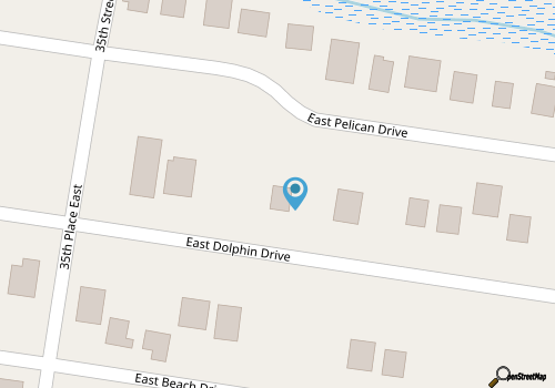 Memory Maker: Cozy 3-bedroom house in quaint Oak Island steps to the beach map location