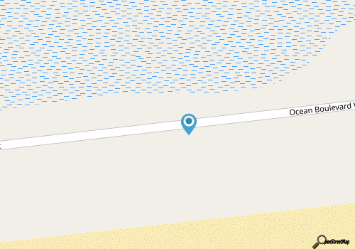 Oceanfront, two-level duplex with sundeck, washer/dryer, & central AC map location