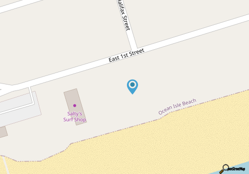 BEST LOCATION on OIB! Oceanfront Condo with Bedroom Whirlpool map location