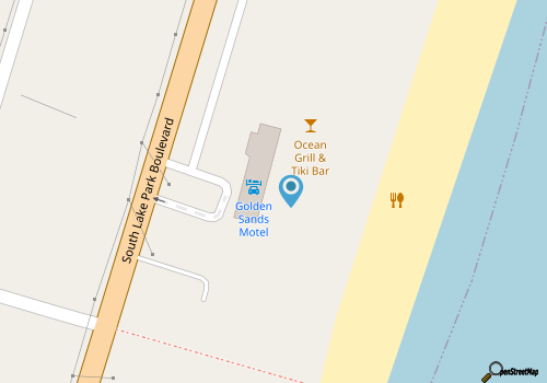 Ocean Grill and Tiki Bar map location