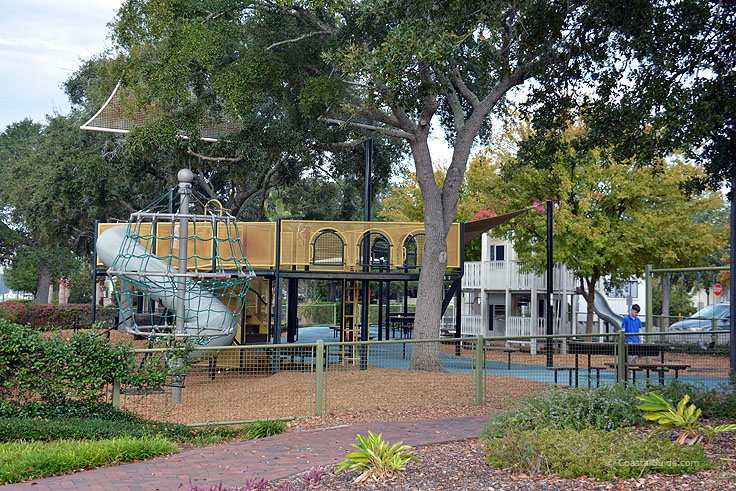 A town playground in Beaufort SC