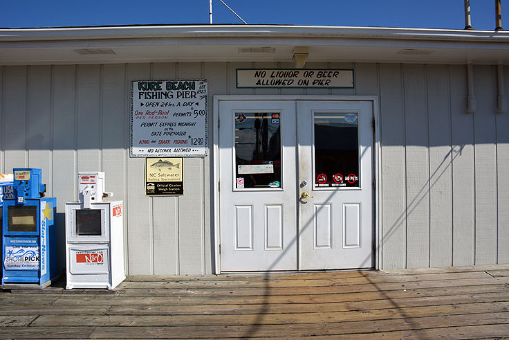 Kure Beach Fishing Pier entrance
