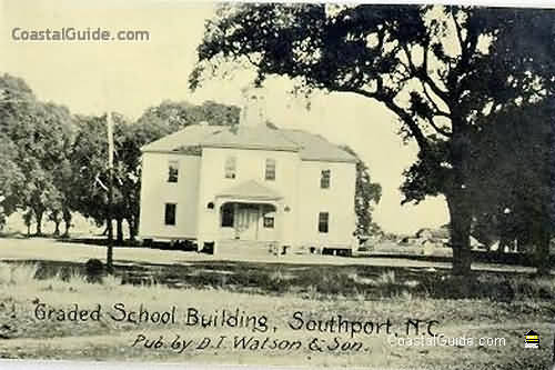 Vintage photo of historic Southport, NC