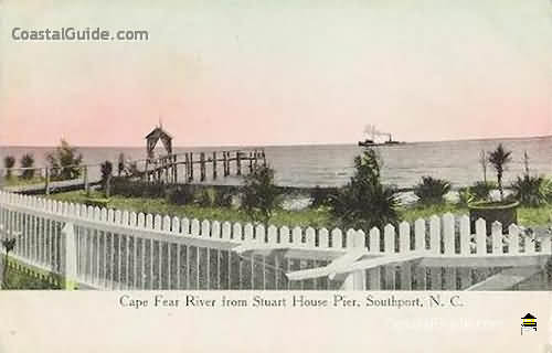 Vintage photo of historic Southport, NC