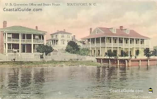 Vintage photo of historic Southport, NC