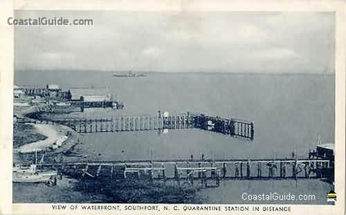 Vintage photo of historic Southport, NC