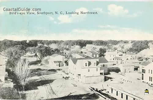 Vintage photo of historic Southport, NC