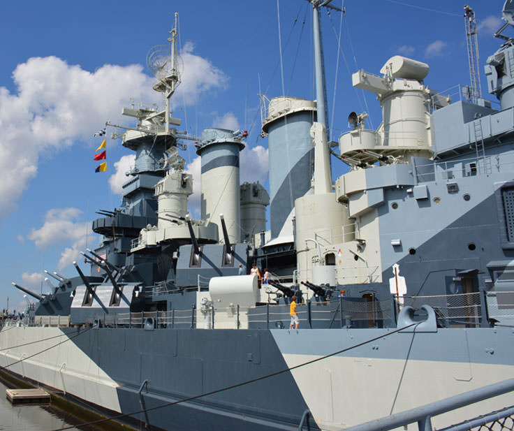USS North Carolina in Wilmington, NC