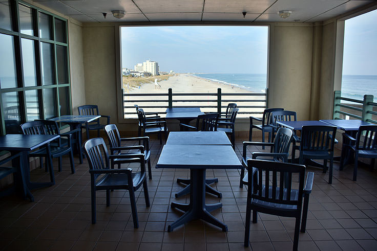 Dining room at Johnny Mercer's Pier in Wrightsville Beach, NC