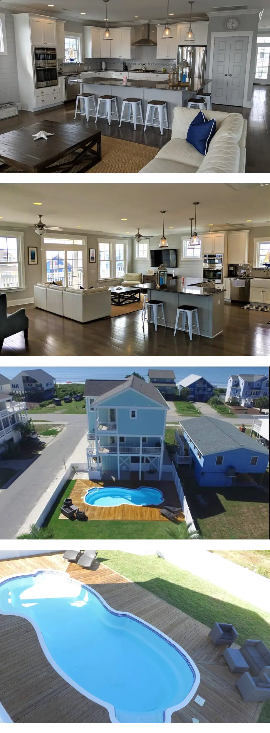5 BR 4.5 Bath 2nd Row Direct Beach Access with Pool and Elevator 