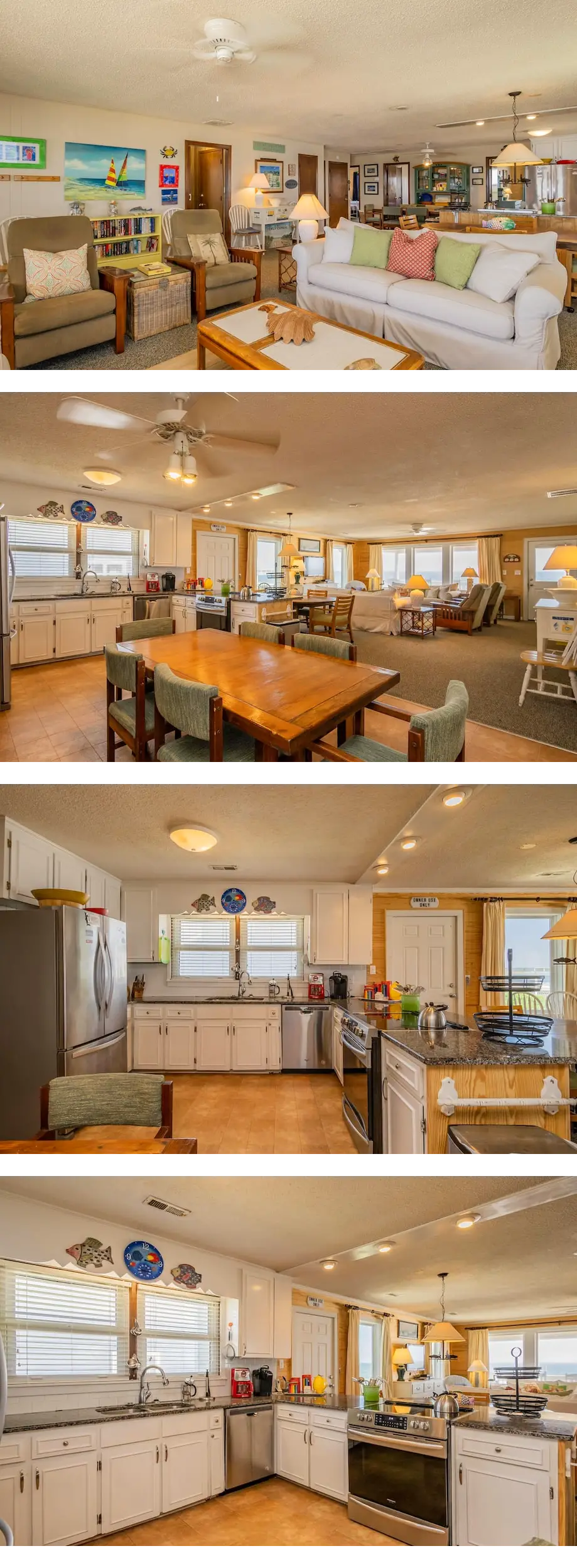Beach Barracks: Simple, Oceanfront Home with Large Covered Porch and Dune-top De