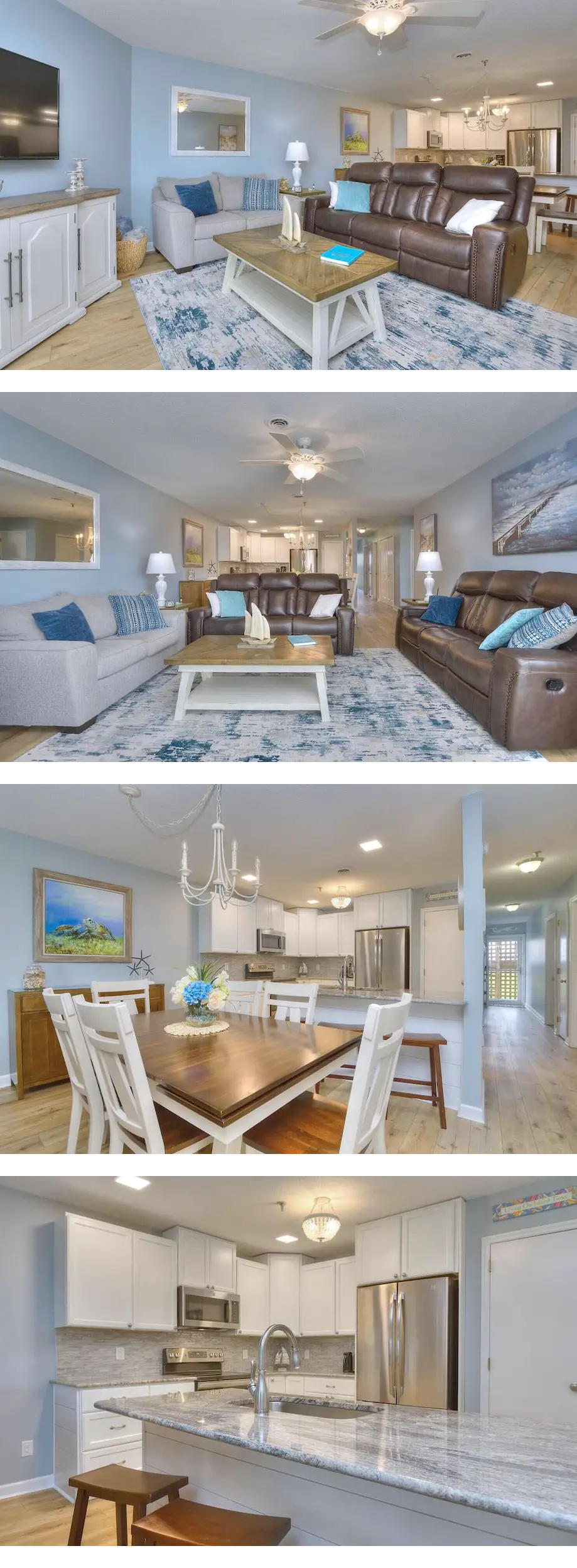 The Sea Pearl - Ocean Front Condo on Oak Island - Sleeps 9 - 3bed/2bath