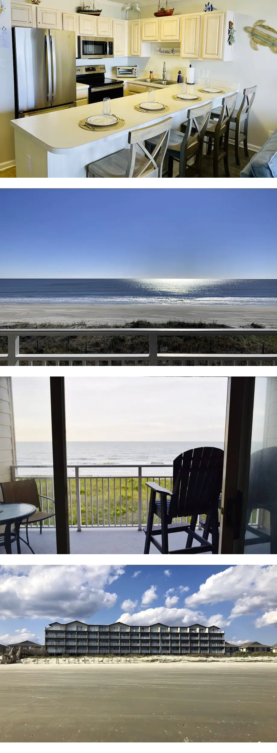Oceanfront condo 2BR direct beach access + pool