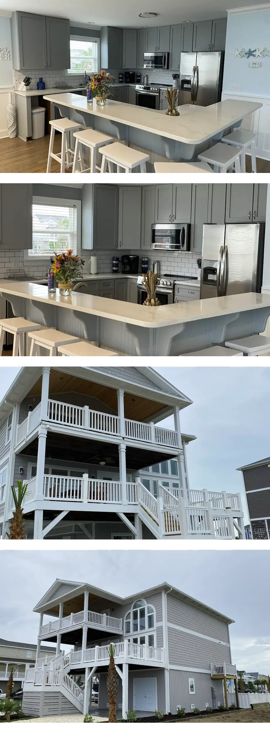 Newly Renovated 5 Bed House with Private Pool Sleeps 16 - 1 Block to the Beach