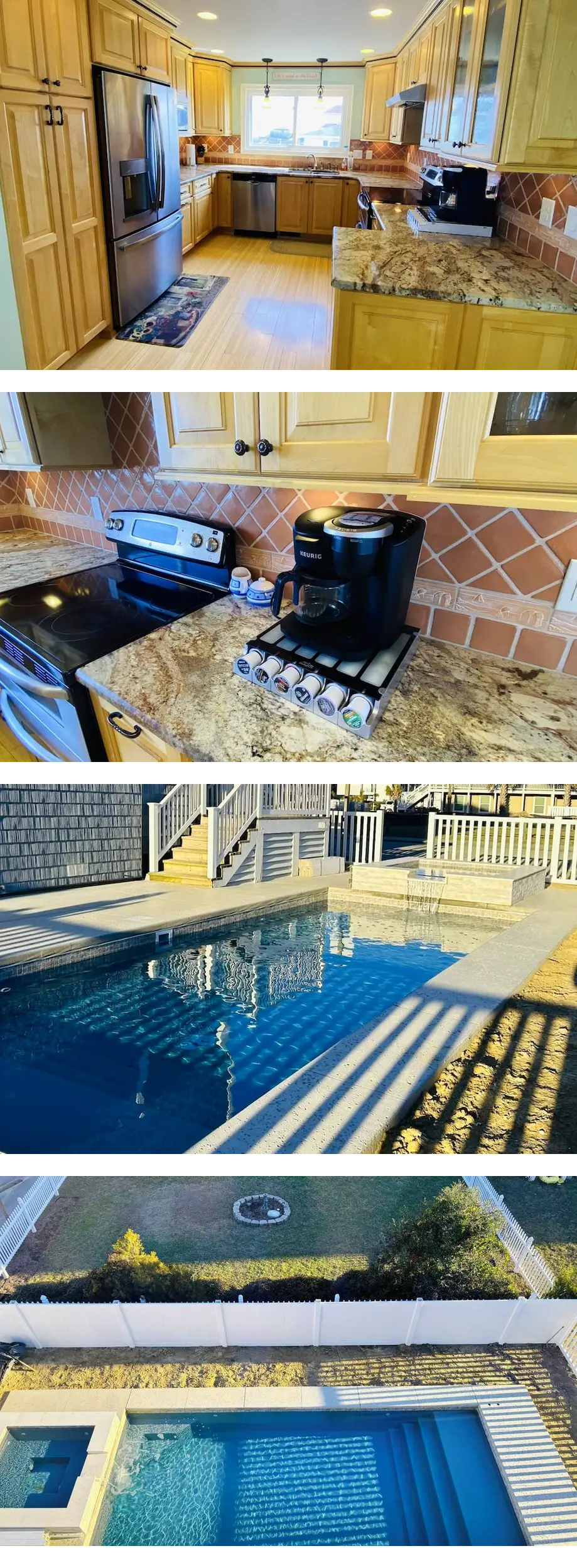 6 BR Ocean view steps from beach access! NEW Private Pool and Spa, 2 LR areas