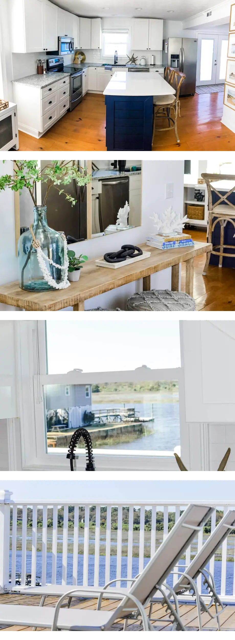 Renovated Island Cottage on OIB with views of Jinx Creek, 4 min walk to beach