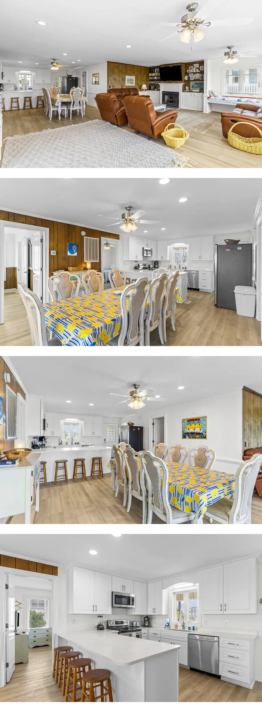 Oceanfront home with WiFi, private walkway to beach & central AC