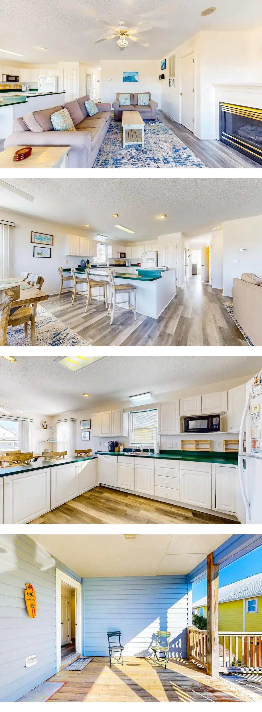 Multi-level house near Intracoastal waterway & beach with AC, patio, deck, & W/D
