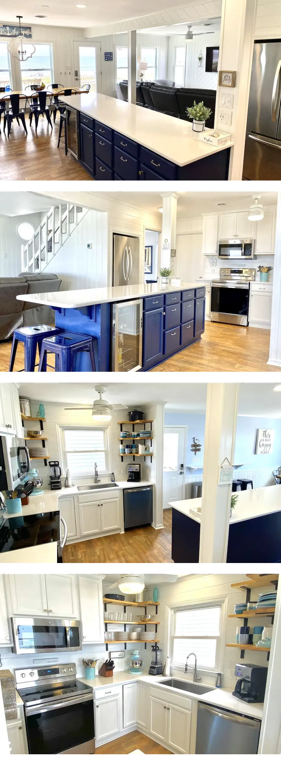 OCEANFRONT, Renovated 4BR, 3BA Home Sleeps 8