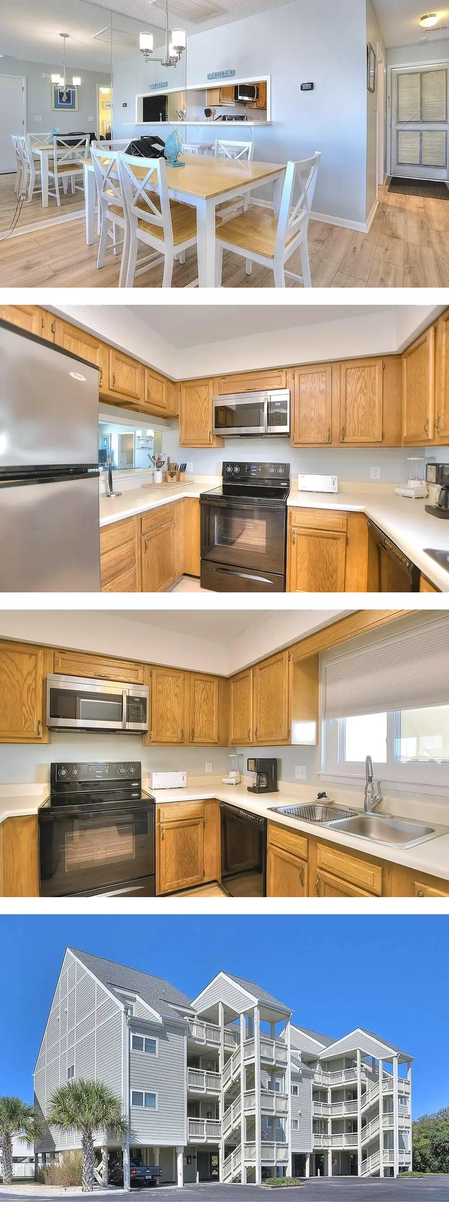 2BR/2 BA Ocean View Condo in Caswell Beach, Pool, Sleeps 4