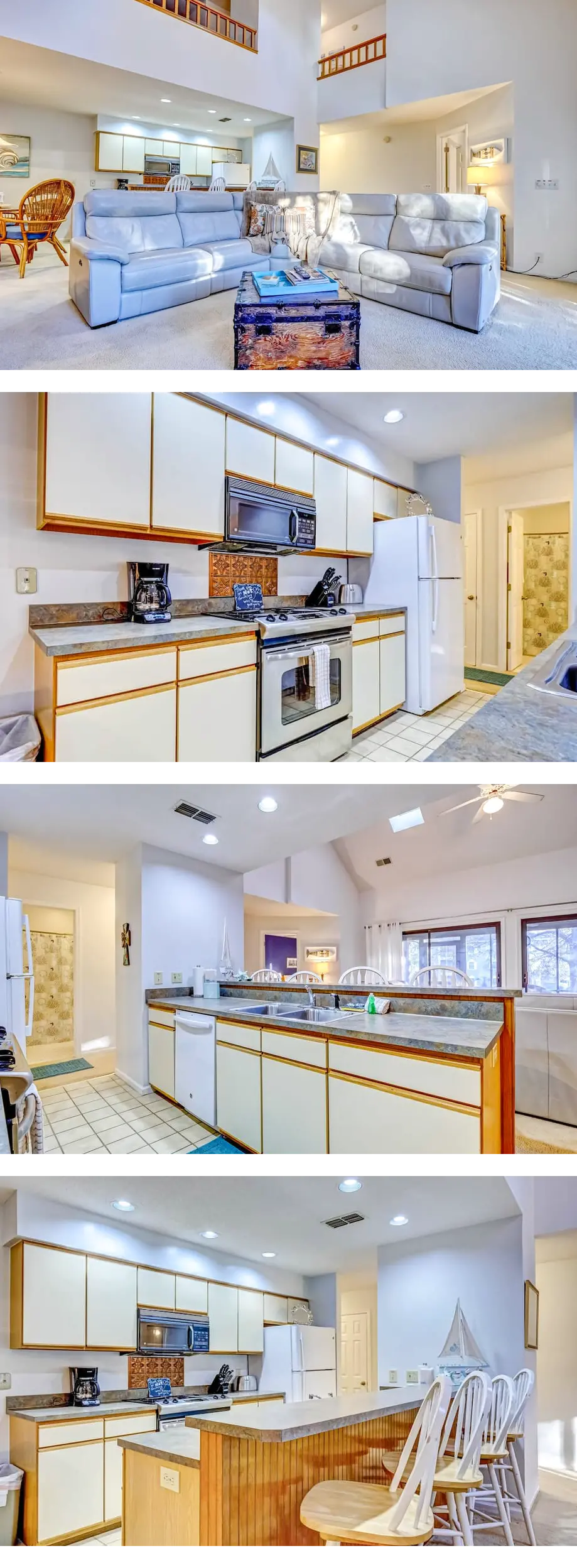 Spacious townhome in perfect location with screened patio, central AC, & WiFi