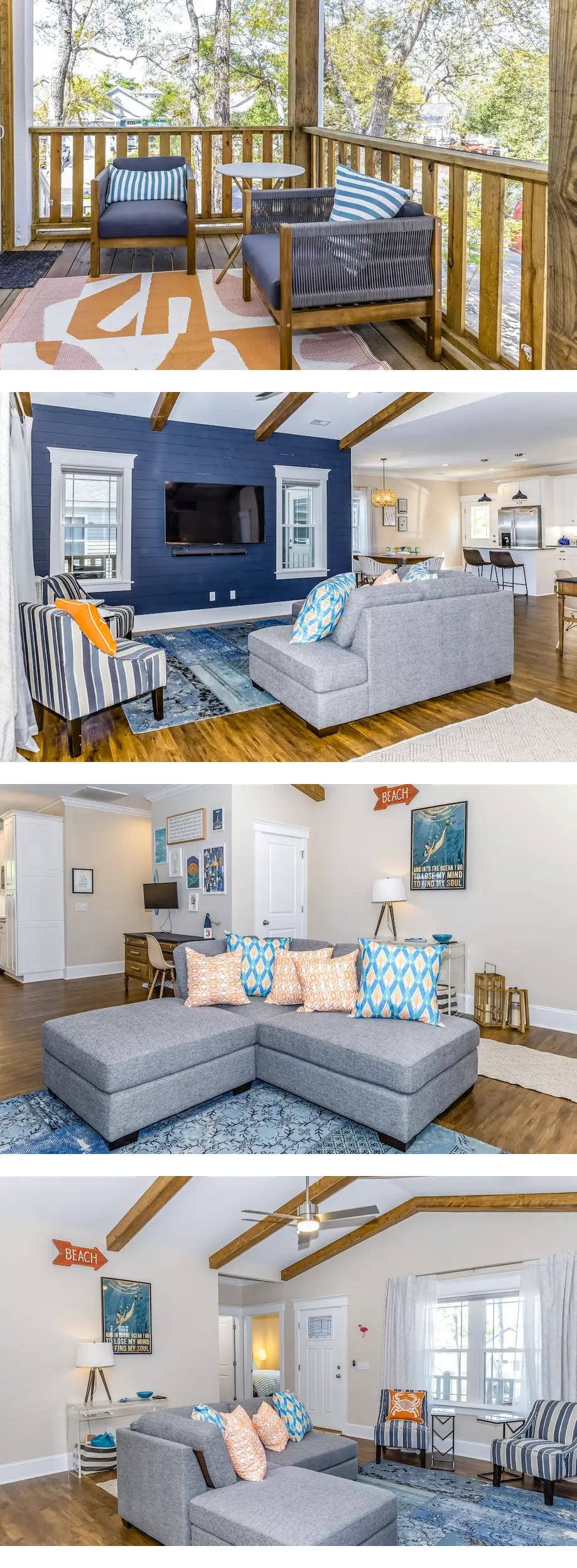 Lovely new bungalow with screened patio, AC, WiFi, & bikes - walk to beach
