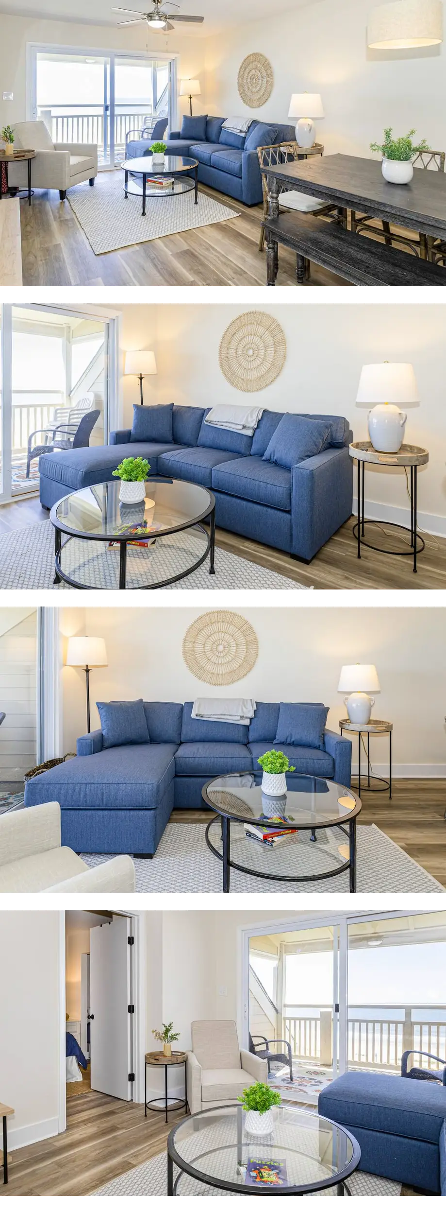 Updated third-floor condo with WiFi, shared pool, balcony, W/D, & central AC