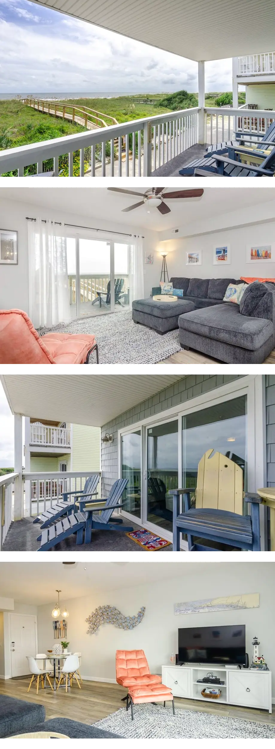 Pet friendly oceanfront condo on first floor!