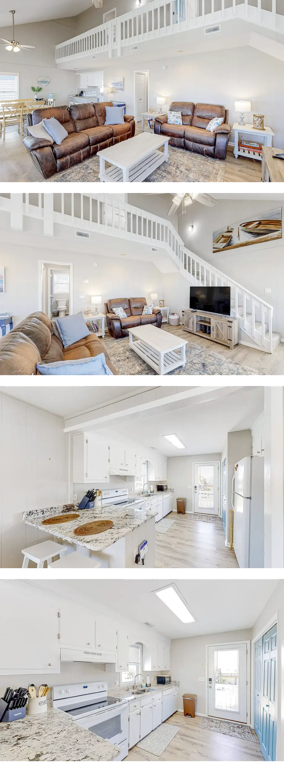 Canal-front, dog-friendly home with beach views, dock, balconies & beach access