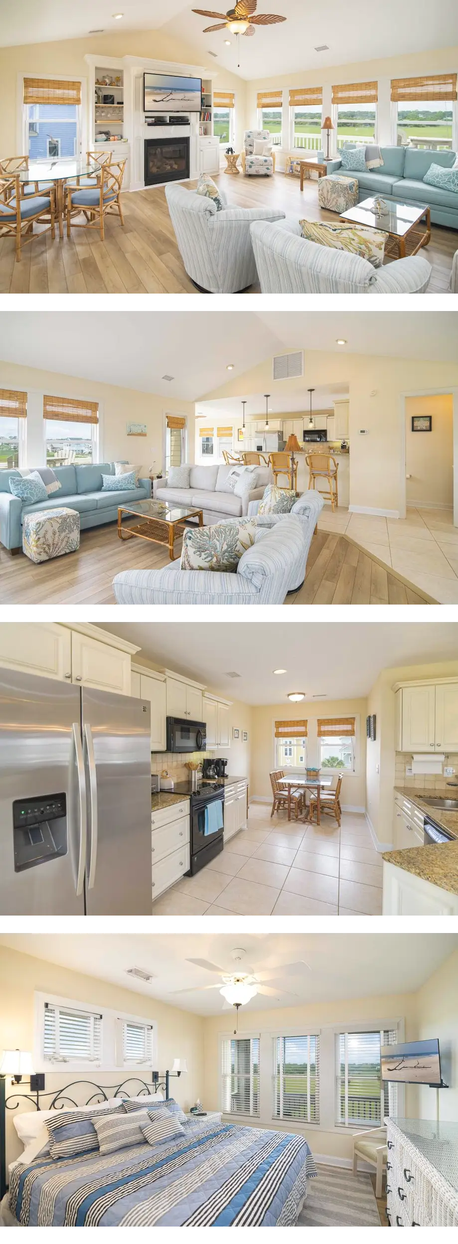 Crawdaddy's offers the best of both the marsh and ocean views, perfect for a relaxing vacation.