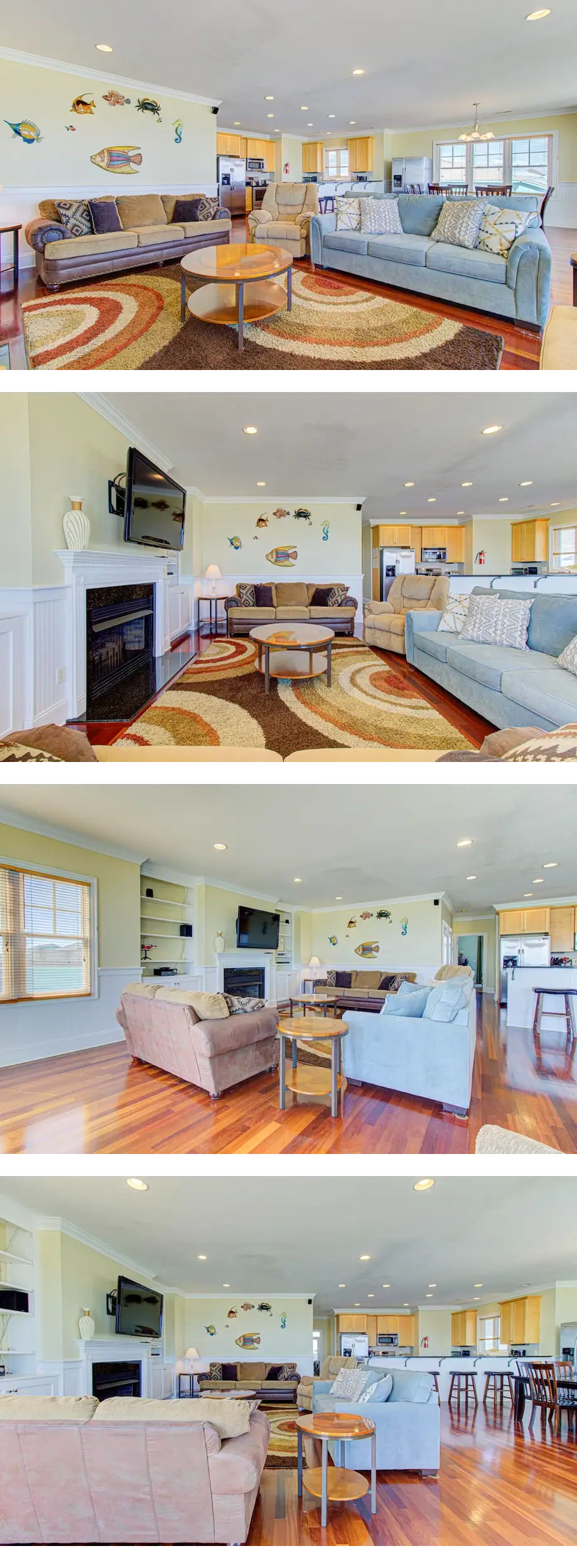 ?????Ocean Overlook-Beautiful 6BR Oceanfront Top 2 Floors of a Duplex?????