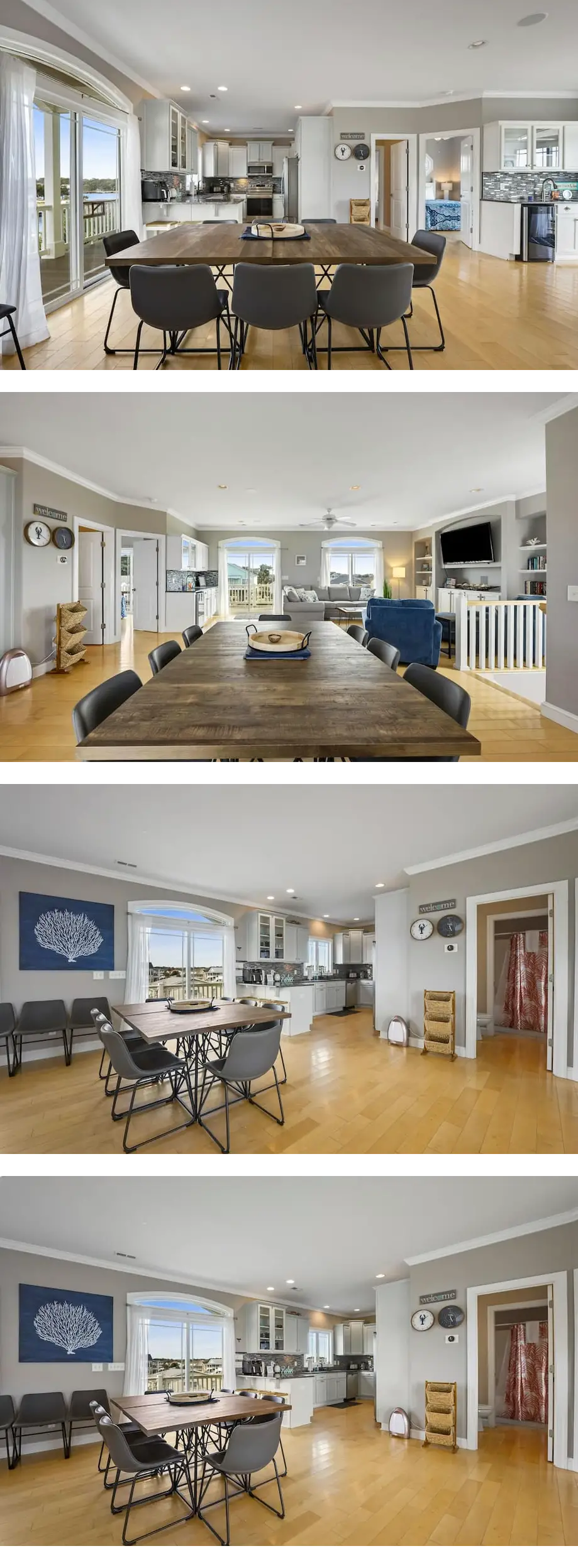 Waterfront house walkable to the beach with private dock, hot tub, pool & deck
