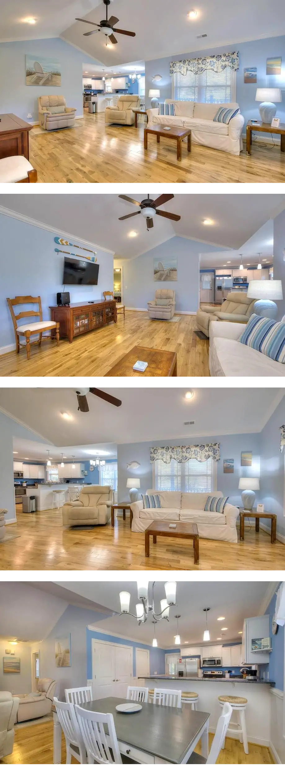 Beautiful 4BR/3BA House, Close to Beach, Central Oak Island, Sleeps 11