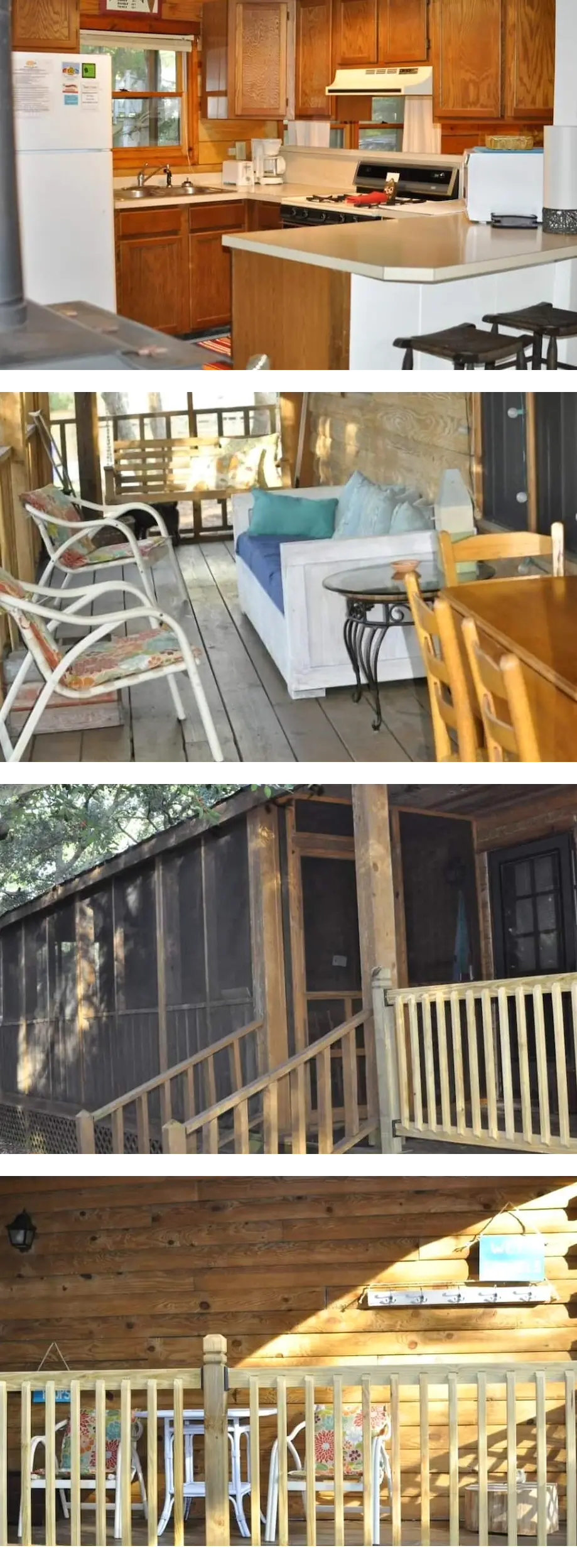Wateroak shaded home with screened porch one direct block from beach