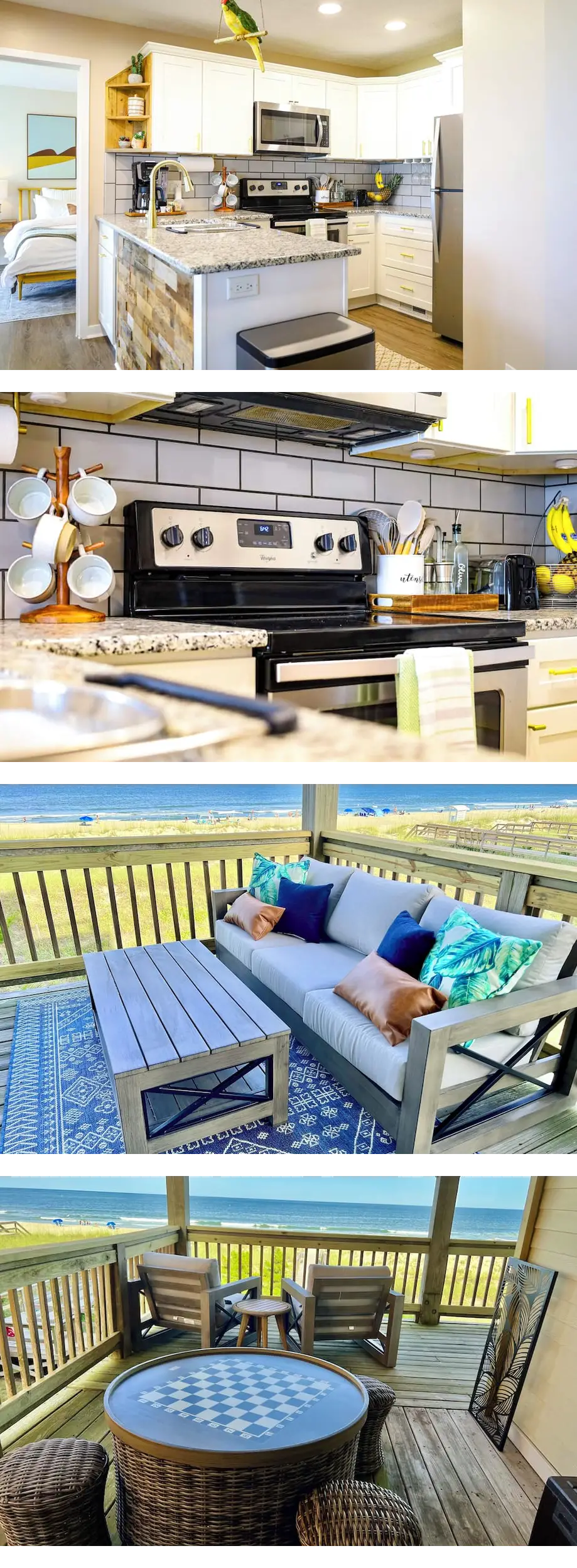 Boho Beachfront Condo with MASSIVE Balcony