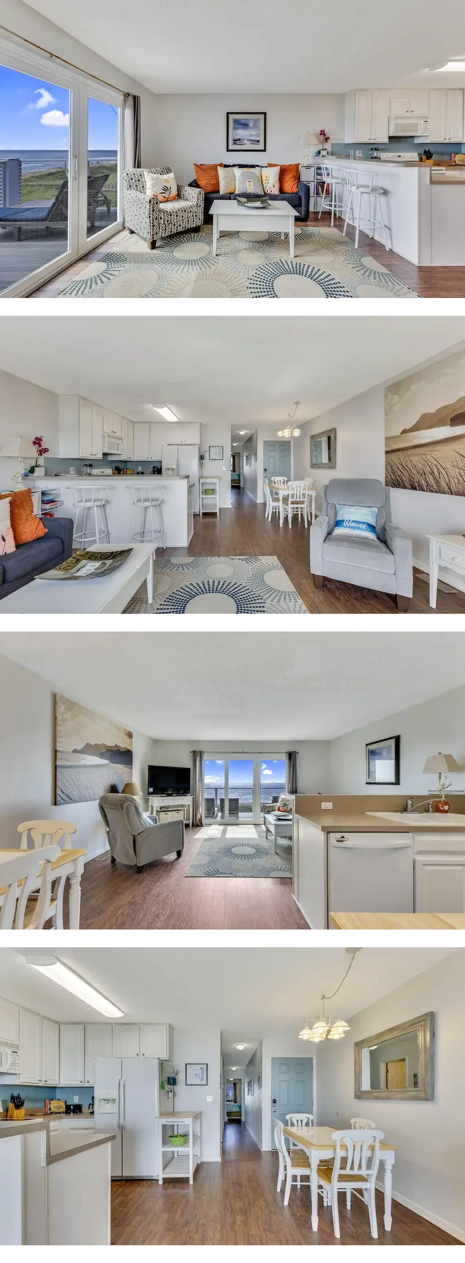 ????Shore Beats Work: 2BR Beachfront Condo | Two Balconies | Community Pool????