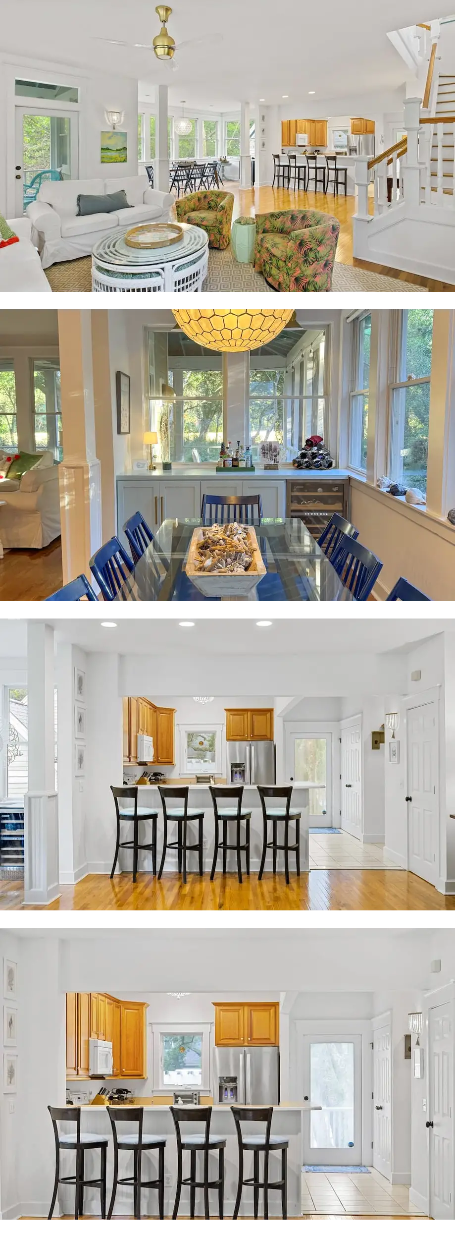 3 bedroom home by golf course with maritime forest views; 2 carts for exploring; access to BHI Club